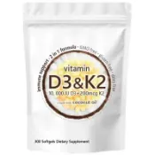 益壽養生行 ✨台灣熱銷款 免運✨D3+K2 Vitamin K2 Capsules+Vitamin 300粒 ✨