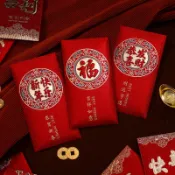 【新年紅包袋】 高檔彩金磨砂紅包袋 馬年紅包 利是封 壓嵗紅包 立體萬元紅包袋 恭喜發財 大吉大利 過年 春節 紅包紙