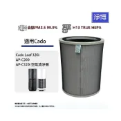 (店+)適用日本Cado Leaf 320i AP-C200 AP-C320i空氣清淨機除臭活性碳HEPA濾網濾芯FL-C200