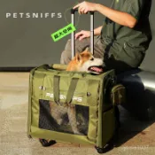 🔥臺灣熱銷🔥petsniffs寵物推車雙肩背包分離折疊小狗柴犬狗包外出便攜拉桿箱