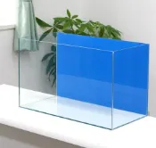 微笑的魚水族☆【卡點西德--高度60cm藍色】 (單買1尺長)背景貼紙/背景圖(黏性)