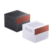 (店+)【JONSBO 喬思伯】N4 NAS 機殼 黑/白（MATX/8硬碟/熱插拔/胡桃實木/內建雙滾珠扇/SFX/分艙）