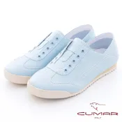 【CUMAR】無鞋帶懶人休閒鞋-水藍色
