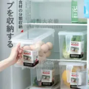 2個裝 廚房冰箱收納盒食物整理盒冷凍保鮮盒雞蛋盒水果蔬菜塑料儲物盒【時尚大衣櫥】
