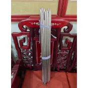 【靜福緣】『白鐵旗桿』桿徑約0.9cm 桿長66cm 法器架五營旗五峰旗五方旗令旗座令旗架
