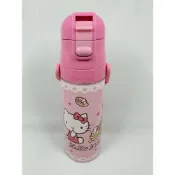(店+)【Skater】附揹帶 日本2023超輕量凱蒂貓Kitty不銹鋼直飲式兒童水壺 470ml (交換禮物 聖誕禮物 保溫保冷 SDC4)