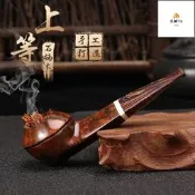 【可開發票】新款進口石楠木手工男士煙鬥迷你牛頭直鬥坎伯蘭斗柄煙鬥男士禮品