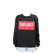 【KENZO】Paris 刺繡大補丁棉質運動衫 大學T-男女可穿