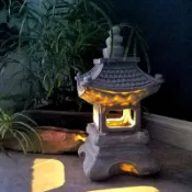 協貿國際日用品生活館 戶外落地日式庭院裝飾宮燈石燈花園別墅室內創意擺件禪意景觀