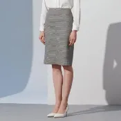 【SST&C】女裝 灰白千鳥紋開衩西裝裙7462302001(限時55折)