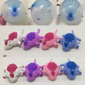 (店+)現貨! 獨角獸 魔術泡泡球 DIY造型氣球 可吹到25公分 可踢 可丟 可彈 彈力球 動物氣球 可重複使用
