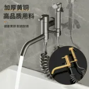 極致甄選 【台灣公司 可開發票】全銅體拖把池陽臺專用入墻二合一水龍頭墩布衛生間清潔加長噴槍