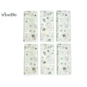 Vibebe 印花紗布手帕3入(VAA03300B松石綠)x2包 290元
