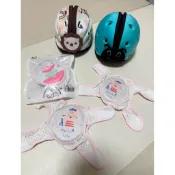 二手 英國SafeheadBABY 幼兒學步防撞安全帽/防撞帽/米色獅子款防撞安全帽/護膝