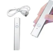 【美甲必備】手持美甲一字燈(USB 充電 筆型 手持 便攜 迷你 光療機)