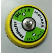 (店+)2吋50mm氣動打蠟機配件 M6(1/4) / M8(5/16)牙打蠟盤 魔鬼氈無孔打蠟盤 研磨盤 黏扣盤