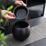 陶瓷大茶渣缸 家用桌上水盂建水 茶水缸廢水桶 功夫茶配茶洗杯零配