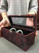 👍精緻極簡手鐲收藏盒/古董藝品收藏/ 珠寶/玉珮/首飾/10入手鐲收藏盒/530-4