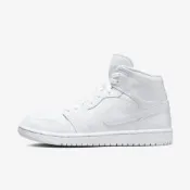 Nike 耐吉 WMNS Air Jordan 1 Mid [DV0991-111] 女 運動休閒鞋 AJ1 中筒 全白