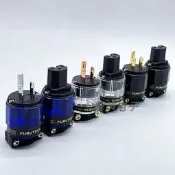 【客之坊】促銷 古河FI-11(G)紫銅鍍金鍍銠發燒美標美式hifi音響電源頭尾插