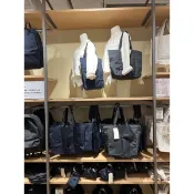 現貨 撥水加工聚酯纖維可摺疊托特包 MUJI 無印良品 橫型 縱型 黑 深藍 包 托特包 購物袋 肩背包 側背包 環保袋
