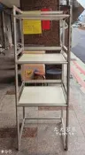 #48-08【元大家具行】全新客製化鋁架04 加購收納櫃 微波爐架 置物架 廚房鋁架 客製化鋁架 訂做鋁架 鋁合金