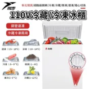 【悅步】110V冷凍櫃 冰櫃 臥式冰凍櫃 保鮮櫃 冷藏/冷凍櫃 節能無霜 冷凍/冷藏/微凍/速凍 #新北24H現貨