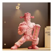 (店+)【摩達客】摩達客◉開運招財◉粉紅旺旺創意肌肉財神爺擺飾禮盒裝_生意興隆財源廣進客廳玄關臥室好風水新年好運勢春節旺