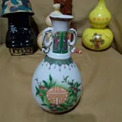 早期 金門瓷器  總統紀念 空酒瓶