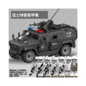 (店+)兼容樂高積木軍事特警裝甲車系列悍馬汽車特種兵人仔男孩拼裝玩具