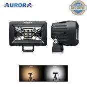 【可開發票】AURORA北極之光2寸4寸泛光燈汽車前照燈輔助燈貨車摩托車輪船射燈