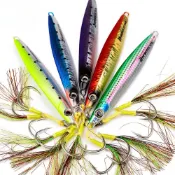 【TTFF】海釣路亞鐵板鉤80g/120g/150g/200g深海船釣遠投鐵板鉛魚 海釣巨物鮁魚金屬假餌魚餌漁具現貨批發