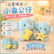 臺灣爆款💖diy 禮物 送人必備 可愛晚安小象公仔毛絨玩具大象玩偶安撫陪伴布娃娃生日禮物女