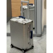 99成新（無瑕疵）Rimowa Classic Aluminium Grid 限量版 登機箱 行李箱 97390041