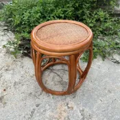 (店+)古風藤椅 家用藤椅凳子 茶几藤椅 藤編圓凳 茶樓椅子 藤編換鞋凳 藤編坐墩 客廳鼓凳矮凳酒店藤編藤椅