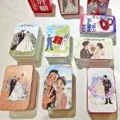 【客製化】馬口鐵盒 包裝盒 韓式潮流結婚喜糖盒創意糖果罐純色馬口鐵盒空罐廠家定制印刷頭像