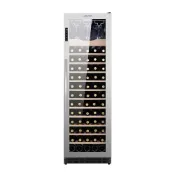 (店+)【LEZUN 樂尊】270L大容量家用恒溫不銹鋼紅酒櫃 LZ-270L02  滿層架/掛杯架/全配(冷藏冰箱 葡萄酒櫃 酒櫃 冷藏櫃 冰吧)