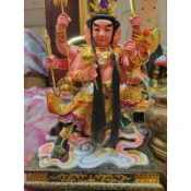 【修緣佛像文物館】1尺3三頭八臂太子 3頭8臂太子 香樟木雕刻 神像 佛像 神明 宴王 佛具 佛櫥