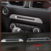 【兔兔車品】Mazda CX-5 2代 17-25年 專用 中控CD面板飾框 黑鈦拉絲款 中控面板飾框 音響面板飾框