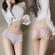 少女 性感 低腰 三角褲 純情美感 冰絲無痕內褲 (豆沙粉) N10687