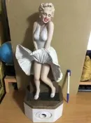 1992 瑪麗蓮夢露 雕像 塑像 人形 酒瓶 擺件