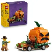 【LEGO 樂高】Iconic 40822 南瓜燈皮卡車(萬聖節 皮卡車玩具 居家擺設 玩具)