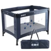 【神腦生活】EMC 輕巧型安全嬰兒床(具遊戲功能)(深藍色)