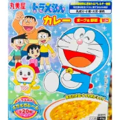 【亞菈小舖】日本零食 丸美屋 甘口 速食咖哩 豬肉&野菜 哆啦a夢 附一枚貼紙 145g【好】