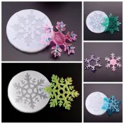 6款雪花鏡面矽膠模具 巧克力模具翻糖模具甜點模具 餅乾模具黏土模具糖果模具軟陶模具輕黏土模 🚀台灣出貨【小陶器手作素材】