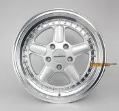 【台灣輪胎王】BMW專用類AC 17吋前後配深唇大凹鋁圈 5X120 9J ET27 / 10J ET25 銀車邊