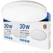【Everlight 億光】2入 LED 星晴 30W 高亮度 壁切單色 吸頂燈 天花板燈 1-3坪(自然光/白光) 全電壓