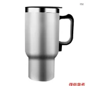 新車保溫杯 12.0V 電熱水壺加熱杯不銹鋼保溫瓶 450ml 用於加熱咖啡茶牛奶