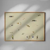 Elisabeth Dunker - 瑞典藝術家設計海報 SWIMMER POSTER, SAND