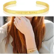 MANTRABAND FOREVER FAMILY 永遠的家人 消光銀/消光金寬版手環
